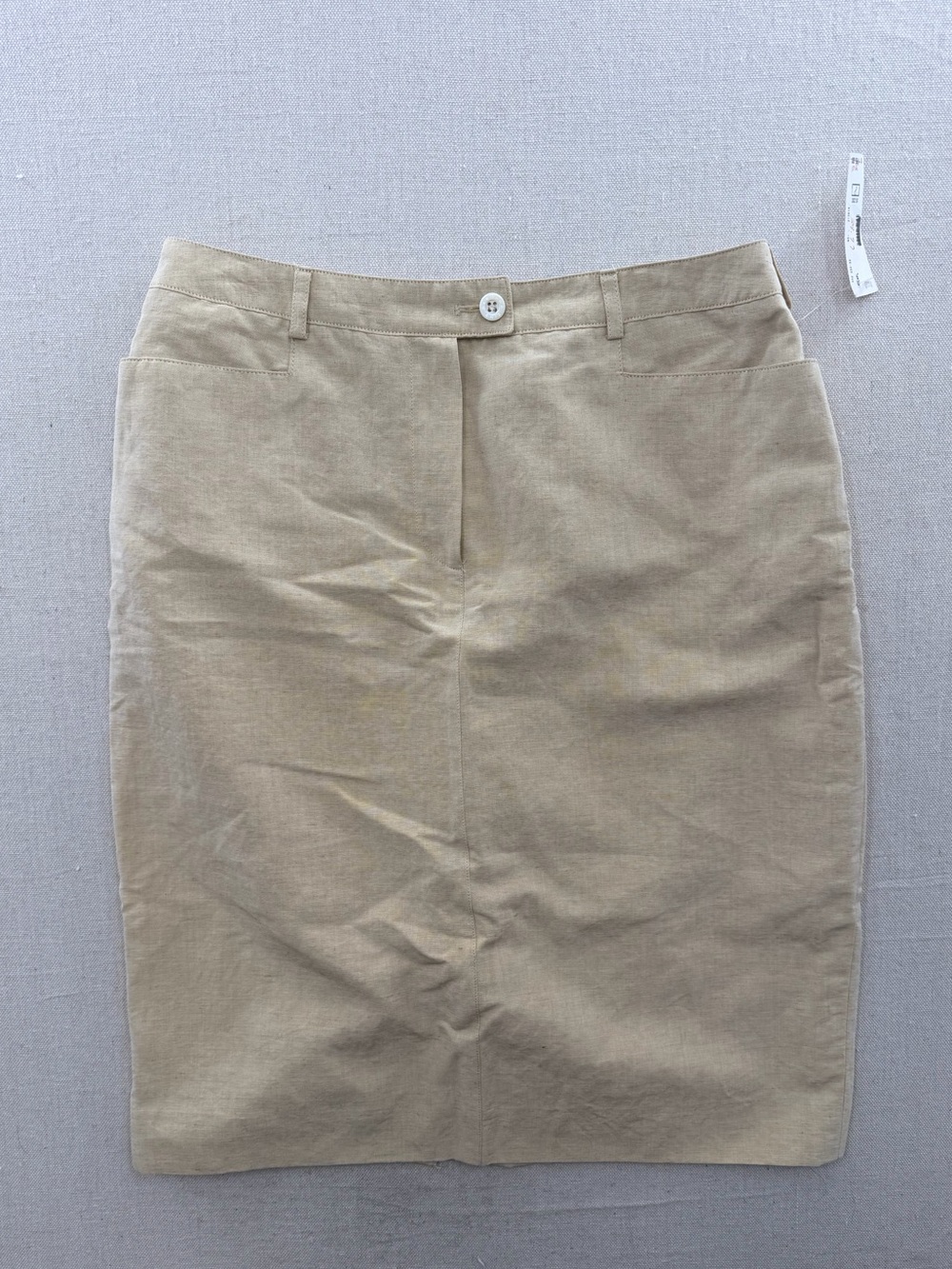 NWT Bernard Zins Paris Linen & Silk Pencil Skirt